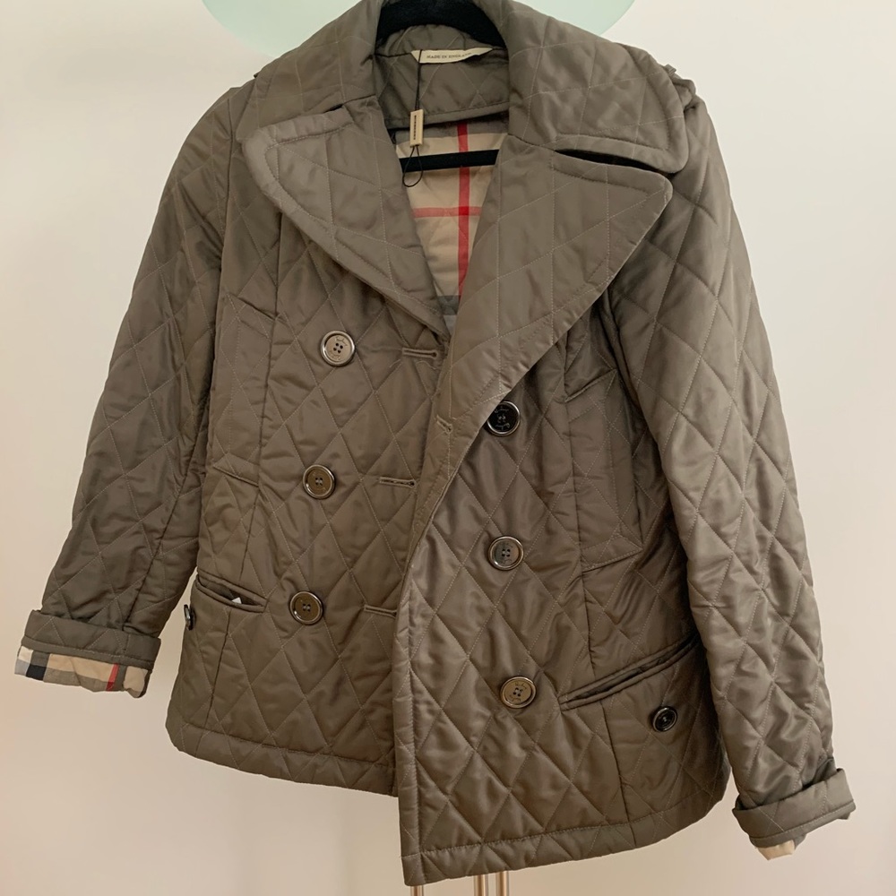 Quilted Burberry Jacket Trench Coat VGUC EUC